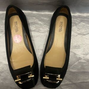 Michael Kors Black velvet flats
